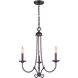 Montgomery 3 Light 20 inch Oil Rubbed Bronze Chandelier Ceiling Light