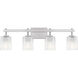 Brenthouse 4 Light 31.5 inch Brushed Nickel Bath Light Wall Light, Extra Large