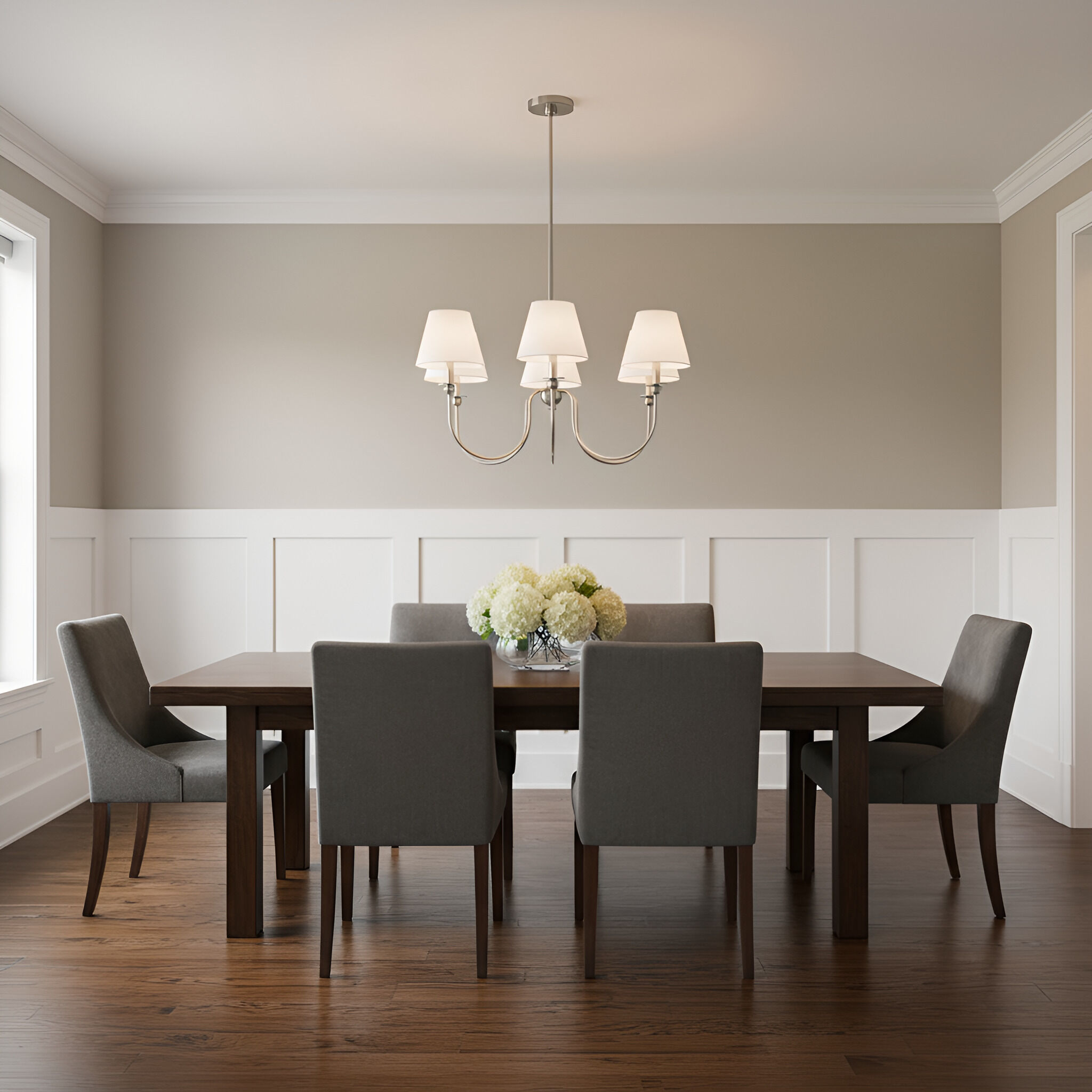 Drew & Jonathan Elsay 5 Light 29.75 inch Brushed Nickel Chandelier Ceiling Light, Medium