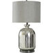 Cameron 30.5 inch 100.00 watt Kassiania Silver Table Lamp Portable Light