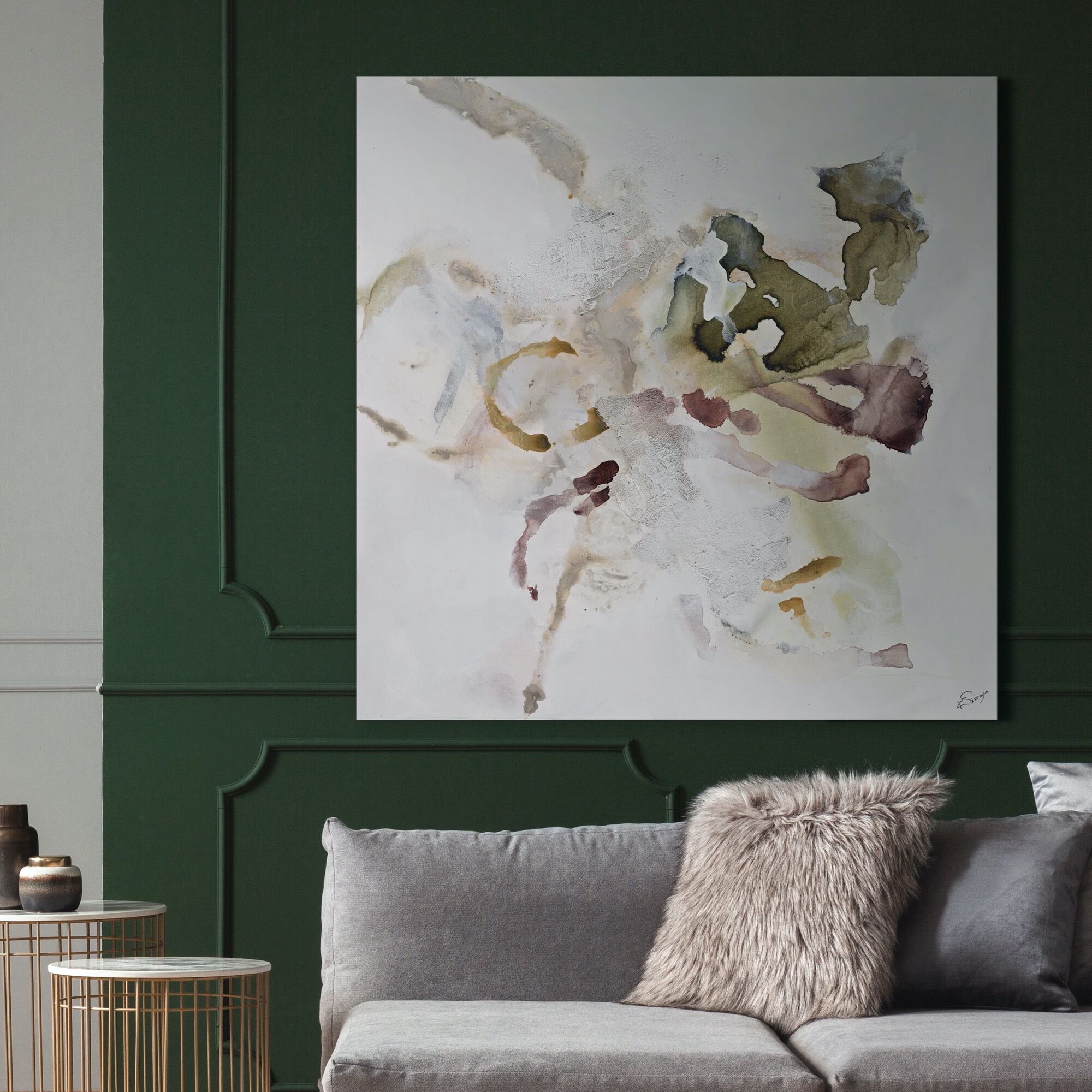 Topanga Off-White/Multiple Canvas Art