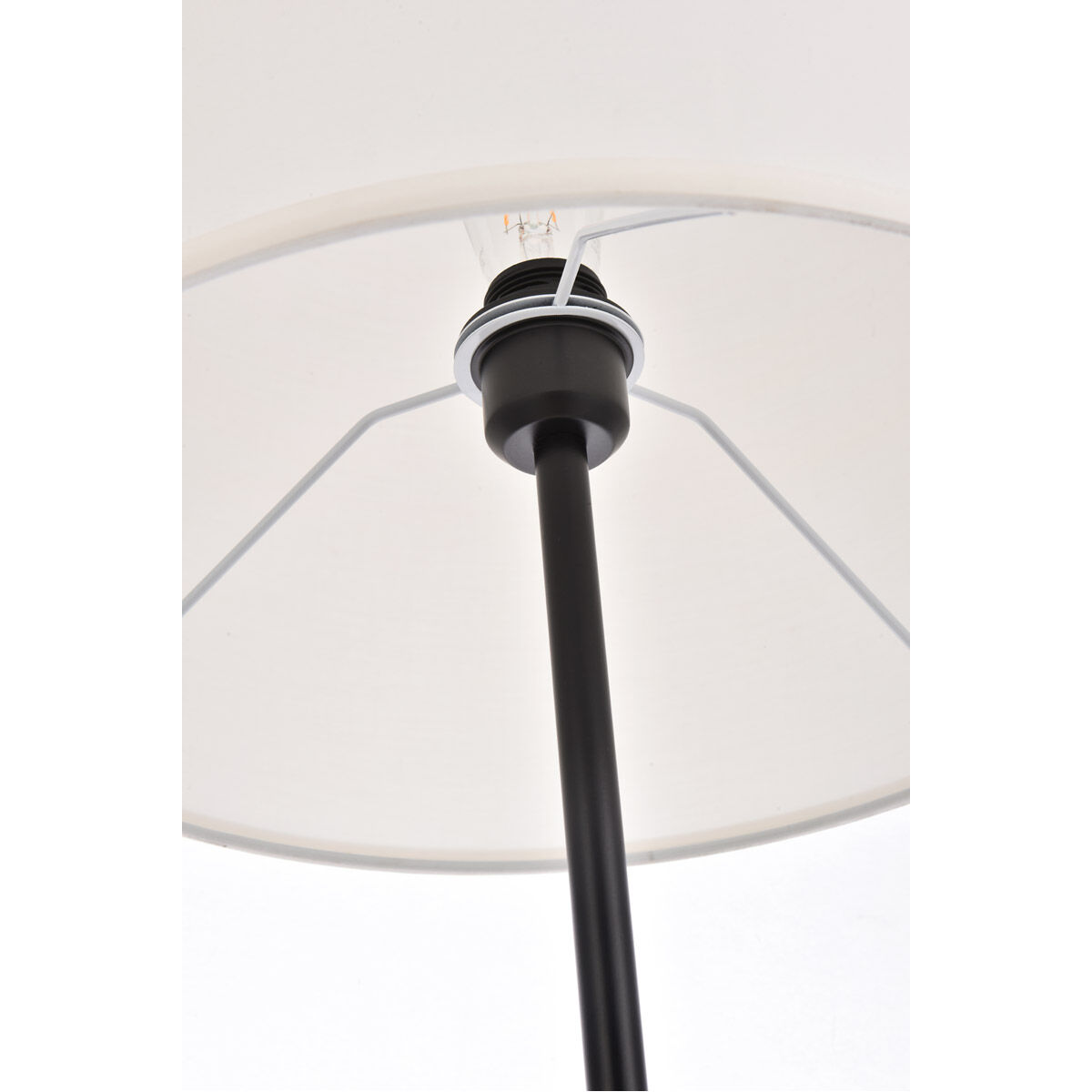 Ines 59.5 inch 40 watt Black Floor Lamp Portable Light