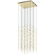 Constellation LED 20.5 inch Satin Brass Chandelier Ceiling Light in 3000K, White, Standard Suspension