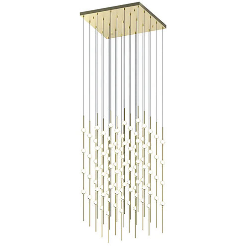 Constellation LED 20.5 inch Satin Brass Chandelier Ceiling Light in 3000K, White, Standard Suspension