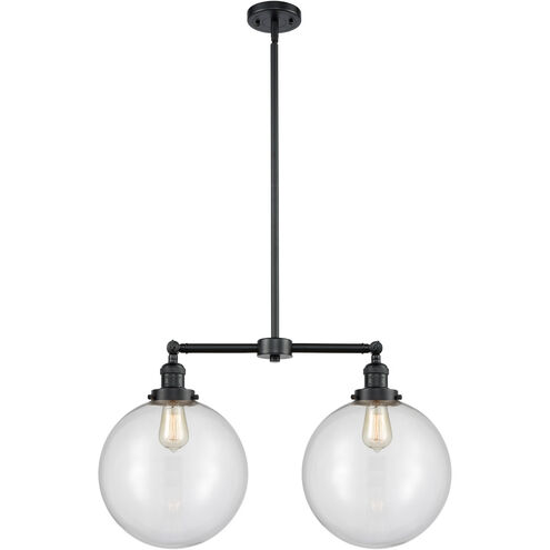 Franklin Restoration XX-Large Beacon LED 27 inch Oil Rubbed Bronze Chandelier Ceiling Light in Clear Glass, Franklin Restoration