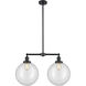 Franklin Restoration XX-Large Beacon LED 27 inch Oil Rubbed Bronze Chandelier Ceiling Light in Clear Glass, Franklin Restoration