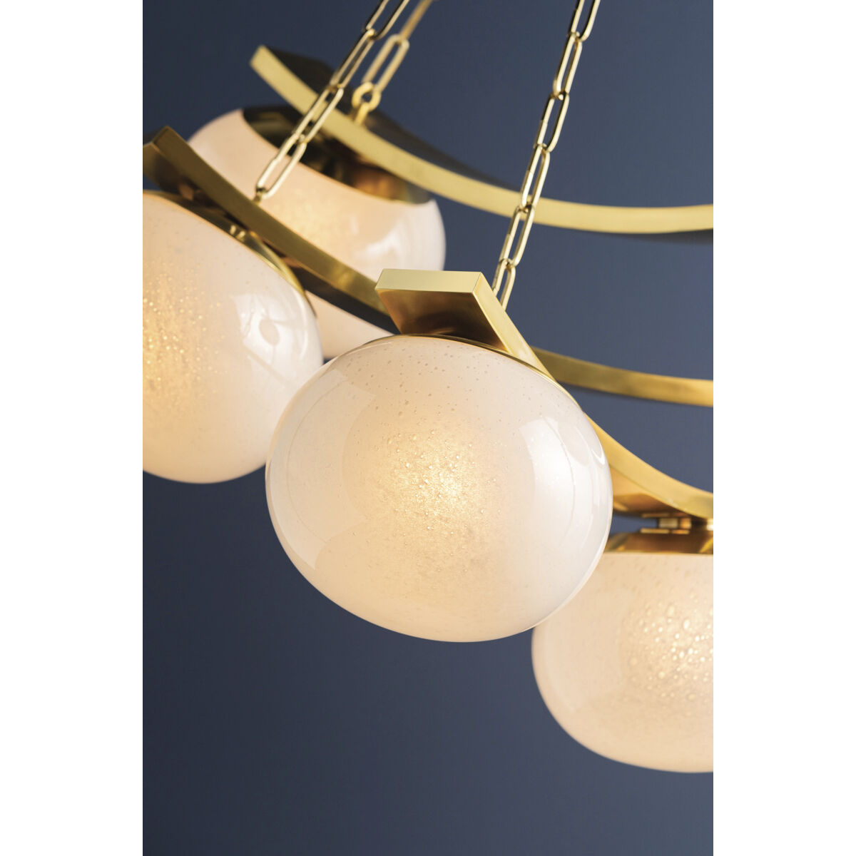 Duxbury 7 Light 43.75 inch Aged Brass Chandelier Ceiling Light