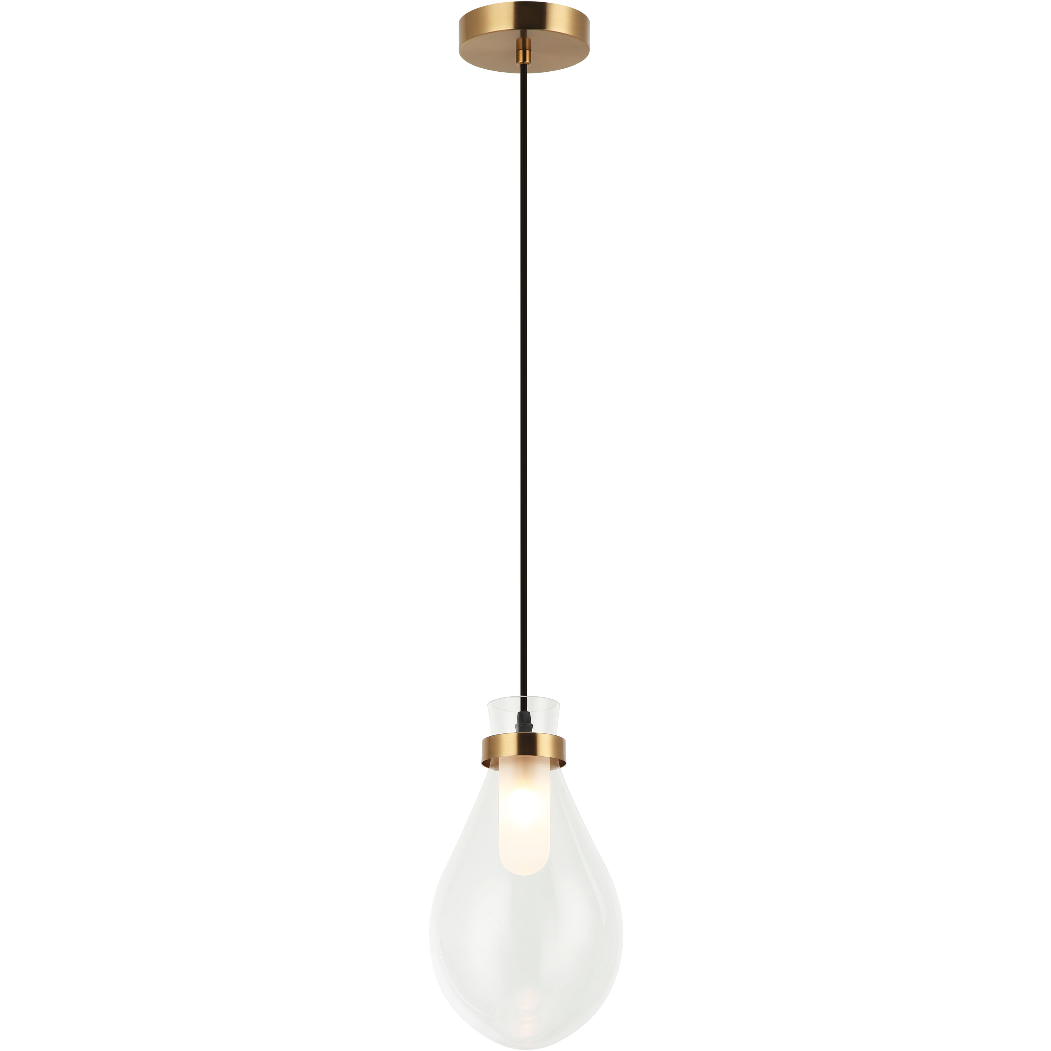 Seranna 1 Light 6.63 inch Aged Gold Brass Pendant Ceiling Light