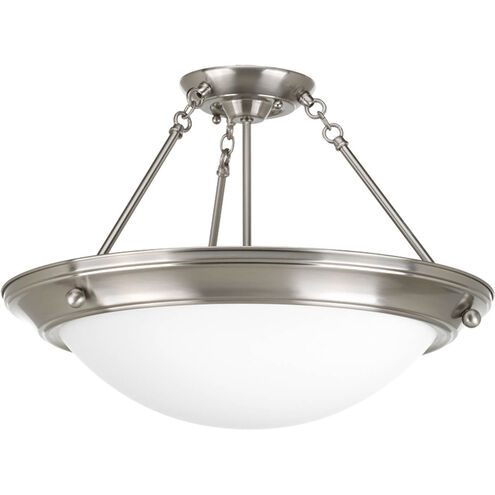 Eclipse 4 Light 27.38 inch Brushed Nickel Close-to-Ceiling Ceiling Light