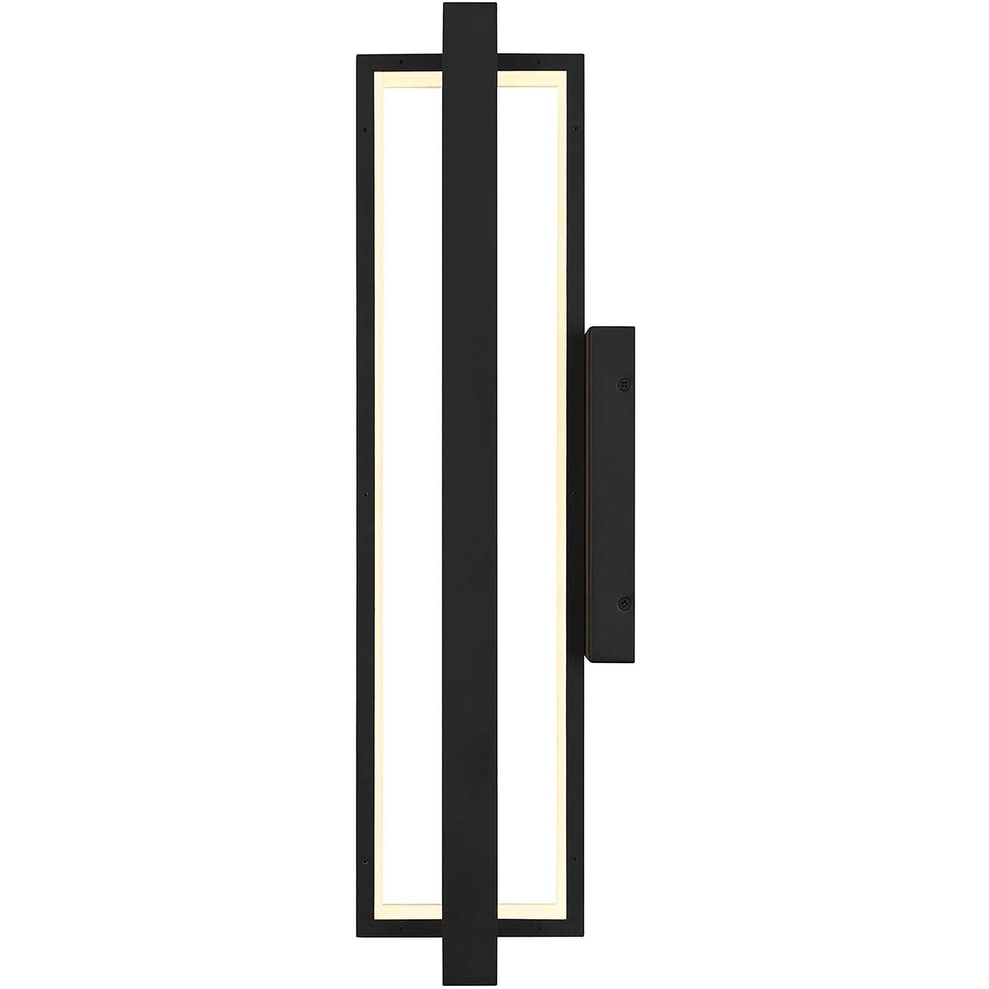 In & Out LED 24.5 inch Sand Black Outdoor Wall Sconce