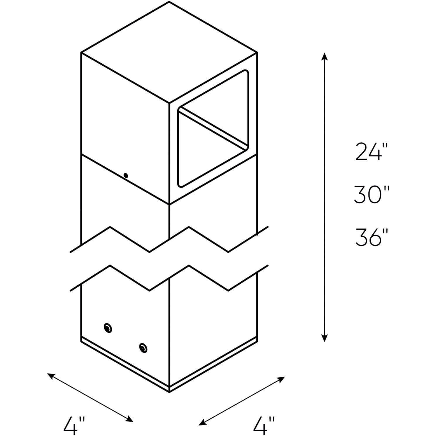 Stature 120V 7.50 watt Black Pathlight, Bollard