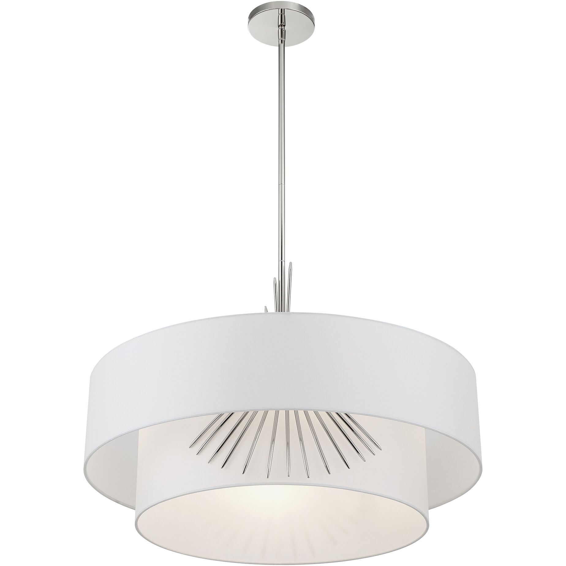 Gramercy 4 Light 25.88 inch Polished Nickel Pendant Ceiling Light