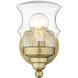Keal 1 Light 5 inch Antique Brass Vanity Light Wall Light