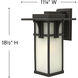 Manhattan LED 19 inch Oil Rubbed Bronze Outdoor Wall Mount Lantern, Large