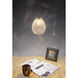 Vibe 1 Light 5.5 inch Matte Chrome Pendant Ceiling Light in Glacier Glass