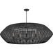 Lisa McDennon Luca 8 Light 60 inch Black Chandelier Ceiling Light, Drum