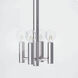 Cafe 4 Light 20 inch Polished Nickel Pendant Ceiling Light, Large