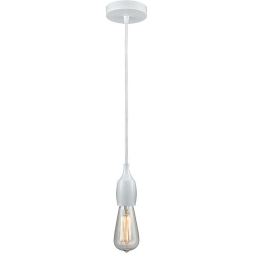 Chelsea Bare Bulb 1 Light 2 inch White Mini Pendant Ceiling Light, Chelsea