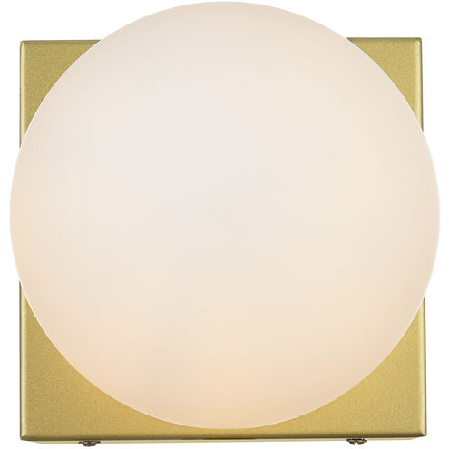 Jaylin 1 Light 6 inch Brass Bath Sconce Wall Light