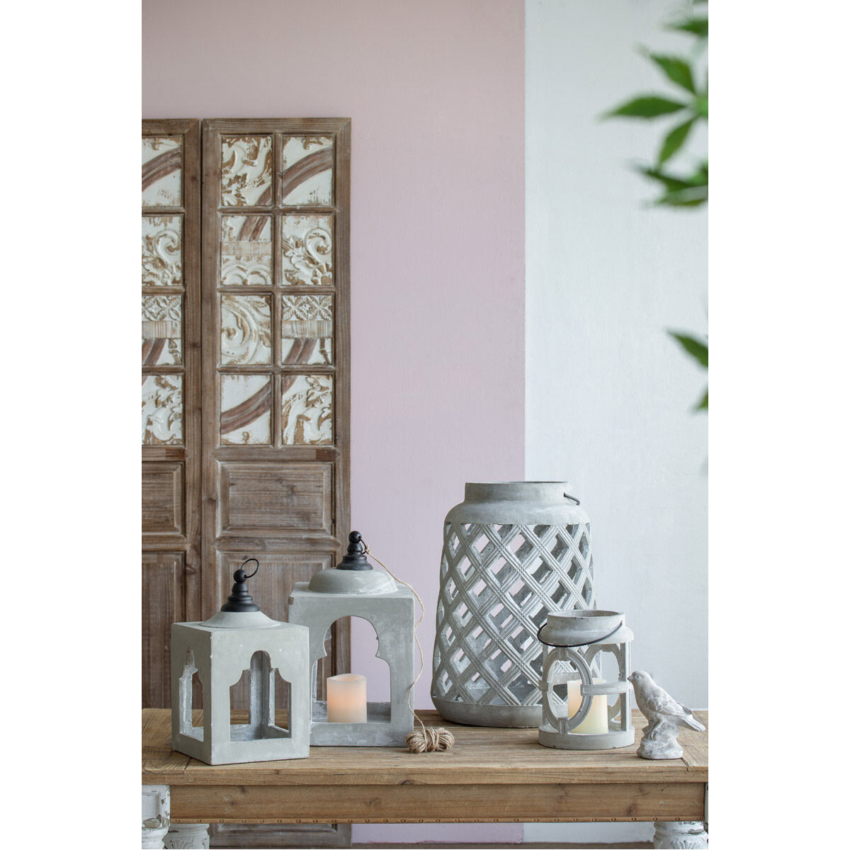 Garden 10 inch Candle Lantern