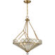 Emerald 4 Light 20 inch Warm Brass Pendant Ceiling Light