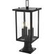 Sheridan 4 Light 21 inch Black Outdoor Post Light