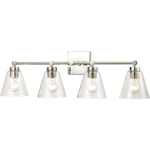 East Point 4 Light 33 inch Polished Chrome Vanity Light Wall Light
