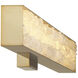 Divinely LED 3 inch Celeste Brass ADA Wall Sconce Wall Light