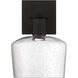 Port Nine LED 9 inch Matte Black Wall Sconce Wall Light in Seeded
