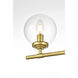 Ingrid 4 Light 33 inch Brass Bath Sconce Wall Light