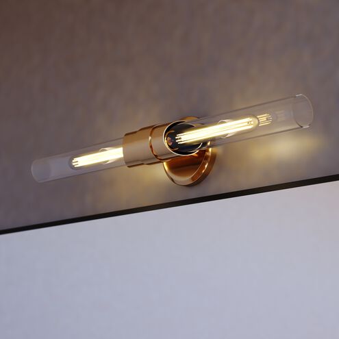 Webster LED 4.75 inch Natural Brass Bathroom Light Wall Light