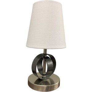 Bryson 12.5 inch 40.00 watt Supreme Silver and Satin Nickel Table Lamp Portable Light