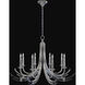 Trevi 8 Light 39.5 inch Silver Chandelier Ceiling Light