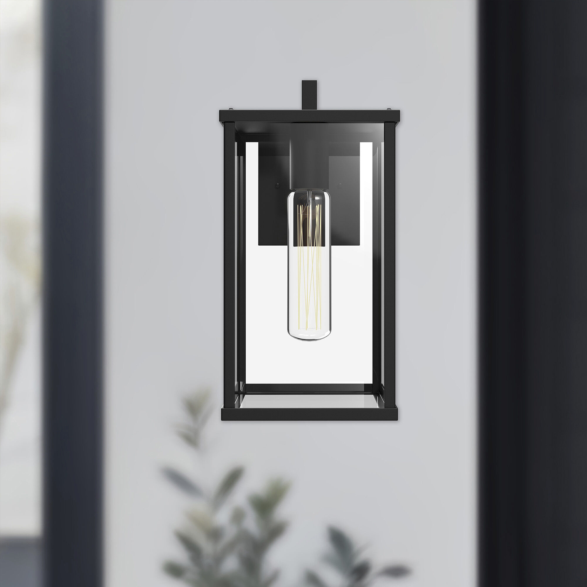 Alora Mood Brentwood 1 Light 12.38 inch Textured Black Exterior Wall Sconce