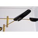 Canada 6 Light 42 inch Brass Chandelier Ceiling Light