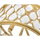 Estie 3 Light 16 inch Piastra Gold Semi-flush Mount Ceiling Light