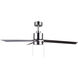 Liv 52 inch Brushed Nickel with Gray and walnut Blades Ceiling Fan