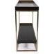 Vassio 50 inch Black/Gold Console Table