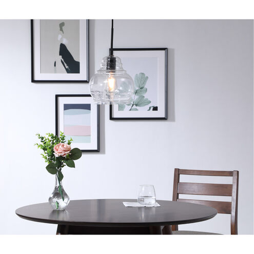 Pierce 1 Light 8 inch Black Pendant Ceiling Light