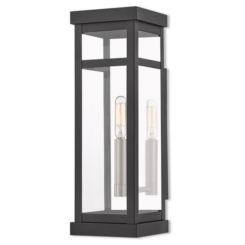 Hopewell 1 Light 15 inch Black Outdoor Wall Lantern