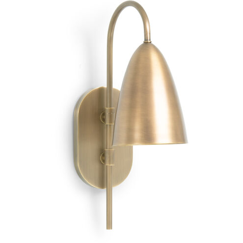 Jones 1 Light 4.75 inch Antique Brass Sconce Wall Light