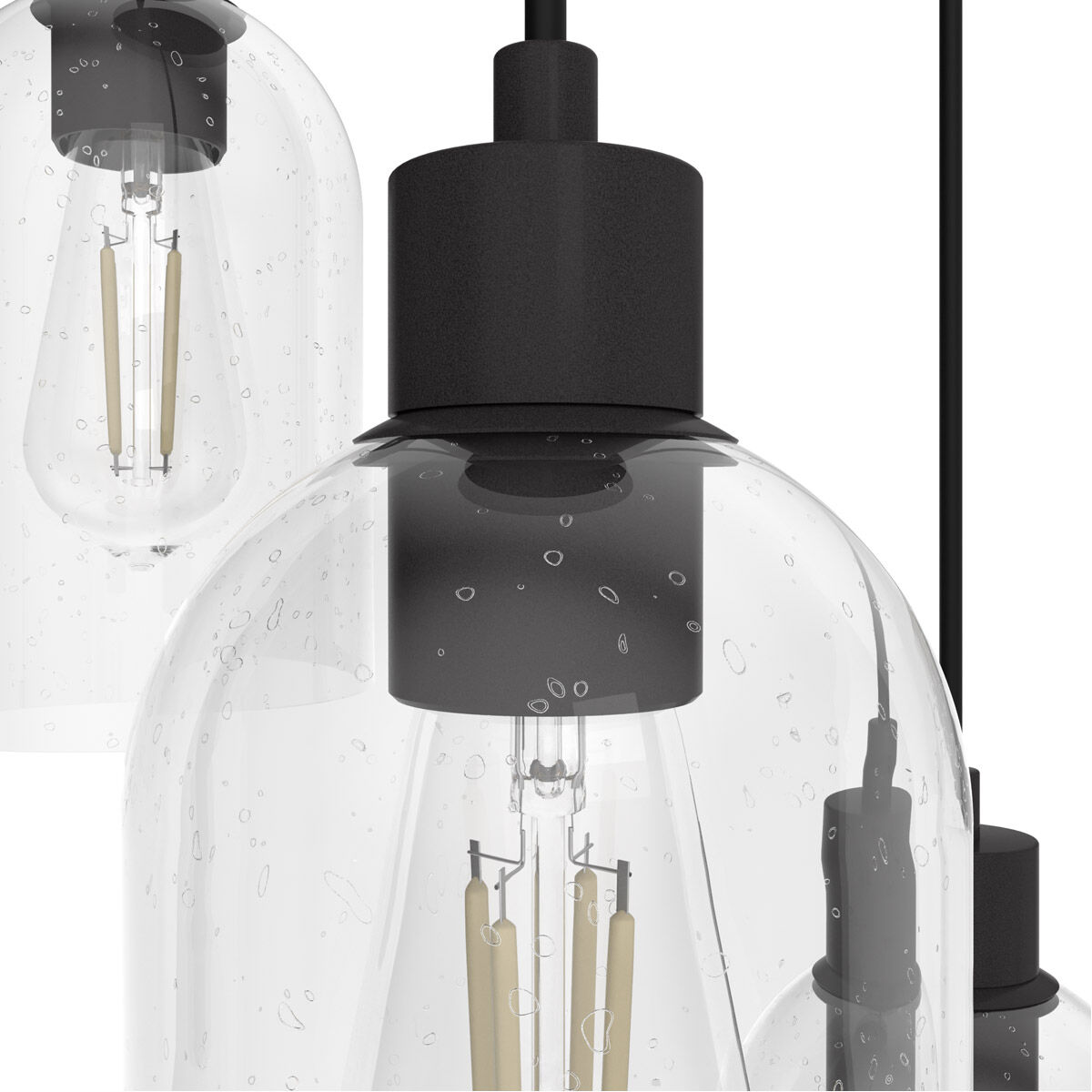 Lochemeade 3 Light 15 inch Noble Bronze Cluster Pendant Ceiling Light