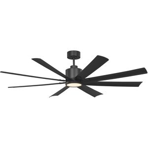 Flera Smart 65 LED 65 inch Midnight Black with Midnight Black ABS Blades Ceiling Fan