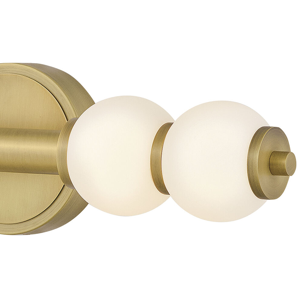 Lisa McDennon Trigo LED 6 inch Lacquered Brass Sconce Wall Light