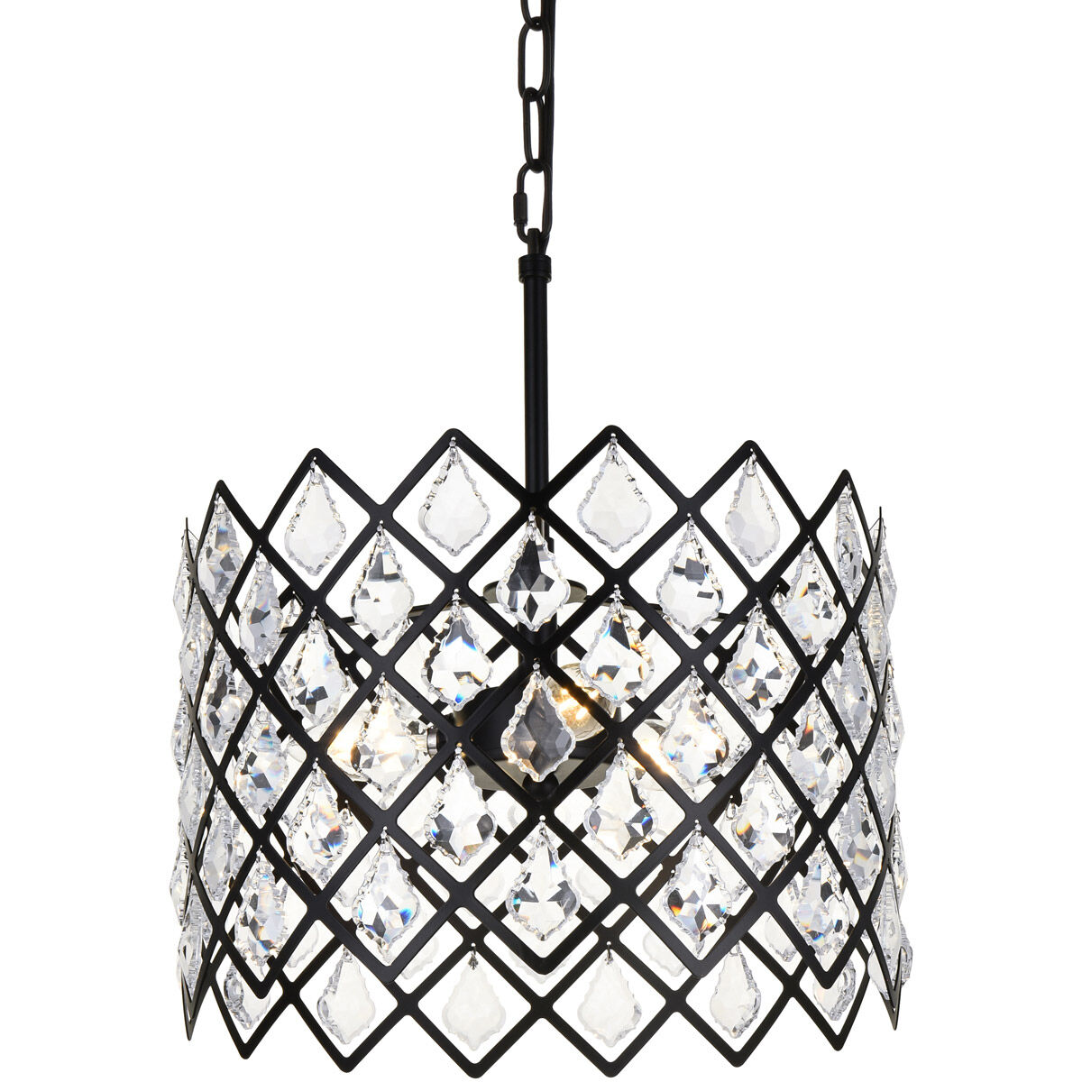 Lyla 3 Light 13 inch Black Pendant Ceiling Light