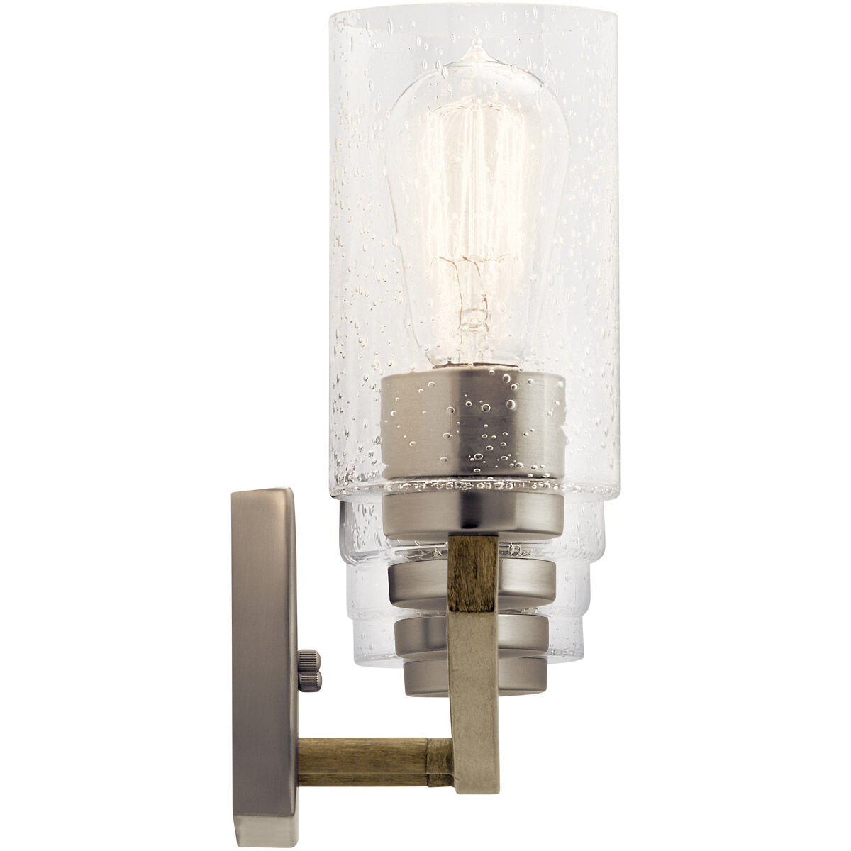 Deryn 4 Light 32 inch Distressed Antique Gray Wall Mt Bath 4 Arm Wall Light