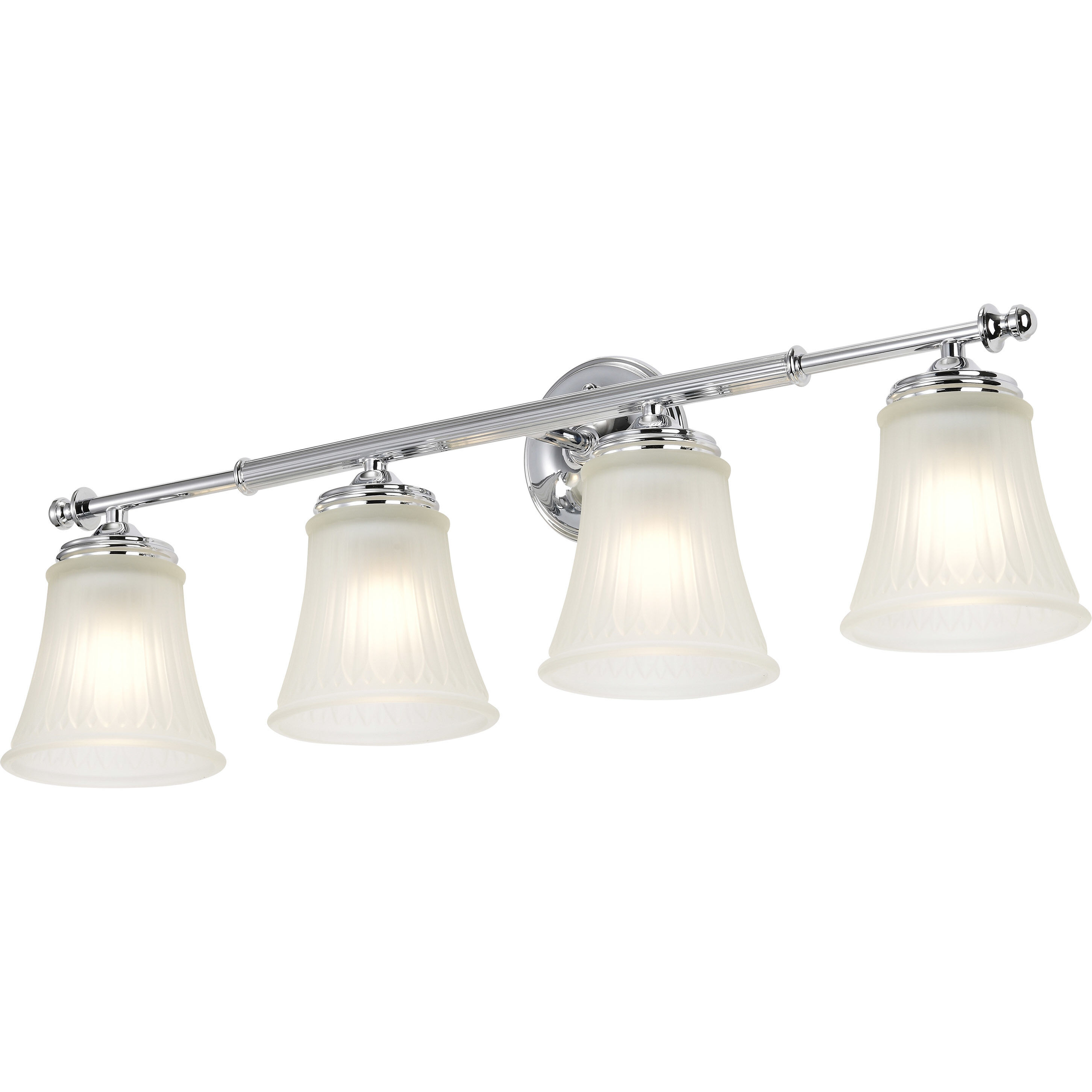 Teller 4 Light 28.5 inch Polished Chrome Vanity Light Wall Light