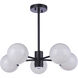 Bellini 5 Light 23.63 inch Black Semi-Flush Mount Ceiling Light