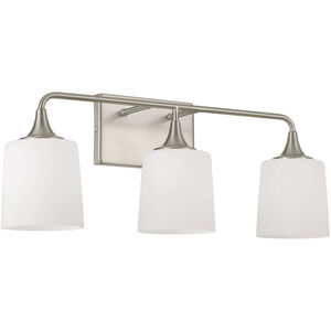 Presley 3 Light 26.25 inch Brushed Nickel Vanity Light Wall Light