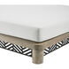 Emoto Pearl and Aged Bronze and Willow Outdoor Chaise